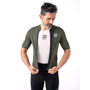 Rockbros 15220004004 ROAD TO SKY men's cycling jersey short sleeve L - green