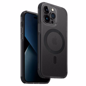 Uniq Combat kotelo iPhone 14 Pro 6.1" MagClick-lataus - musta/betoninharmaa