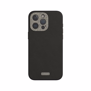 Moshi Napa MagSafe laadukas vegaaninahkainen suojakuori iPhone 15 Pro -laitteelle, Midnight Black -värinen