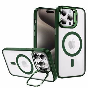 Tel Protect Kickstand MagSafe Suojakuori iPhone 14 Prolle vihreä