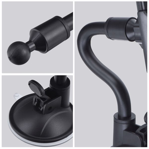 Auton puhelimen pidike Forcell F-Grip Carbon Bracket varsi 17cm tuulilasin kiinnitykseen musta