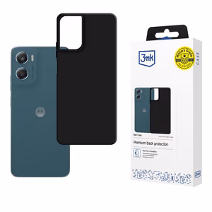 3mk Matt Case Motorola Moto G06 / Moto G06 Powerille - Matta Musta