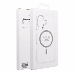 Case for Xiaomi Redmi 15 Frame Clear Hybrid Mag Cover compatible with MagSafe transparent
