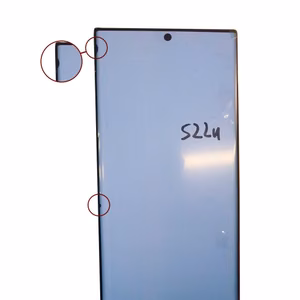 LCD-näyttö Samsung S908 S22 Ultra kehyksellä / Burgundy / (uusittu: Telemax) (vikojen kanssa 1)