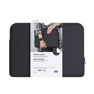 AmazingThing Minimal BasicBag kannettavan tietokoneen laukku MacBook Neo 13" - musta