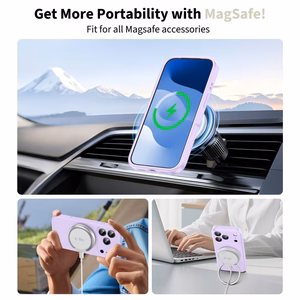 Tech-Protect Silikoninen MagSafe Suojakuori iPhone 17 Pro:lle - violetti