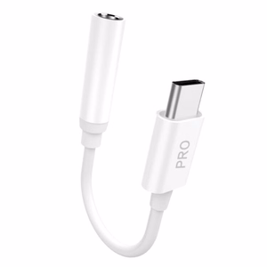 Dudao aanisovitin kuulokeadapteri USB Type C - mini jack 3.5 mm valkoinen (L16CPro white)