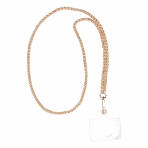 Chain #83 phone lanyard, phone pendant / cord length 80cm (40cm in the loop) / neck - gold