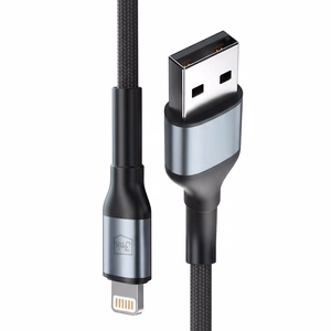 3mk Hyper Cable N-SERIES USB-A / Lightning 1m 5V/2.4A 12W - musta