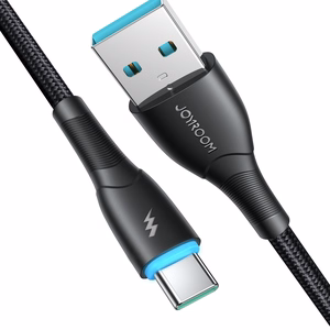 Joyroom Starry Series SA32-AC3 3A USB-A / USB-C kaapeli 1m - musta