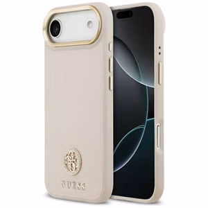 Guess Grained Strass Logo MagSafe suojakuori iPhone Air:lle vaaleanpunainen