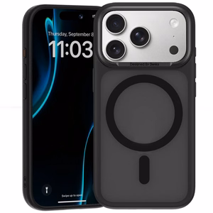 Benks Magnetic Mist metallikehyksinen suojakuori (C.K.FF.AP.BK.0072) iPhone 18 Pro / 17 Pro -puhelimille, musta, kameran ohjauspainikkeella