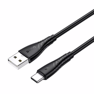 BWOO kaapeli USB - USB-C 1m 27W 3A musta BO-X318C