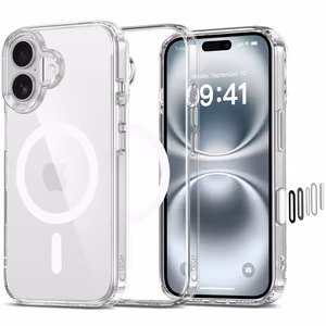 Tech-Protect Flexair Hybrid CC Magsafe iPhone 16 suojakuori - kirkas