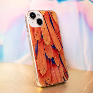 Gold Glam suojakuori puhelimelle Samsung Galaxy A14 4G / A14 5G oranssi