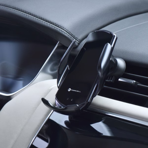 Wireless car phone holder automatic Forcell F-Grip HS1 Qi 15W windshield / air vent black