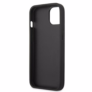 Karl Lagerfeld Ikonik Karl & Choupette suojakuori laitteelle iPhone 13 mini, fuksianvärinen