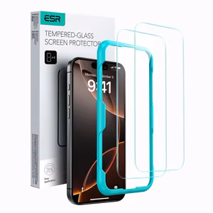 ESR Karkaistu lasi 2-PACK iPhone 16:lle - läpinäkyvä