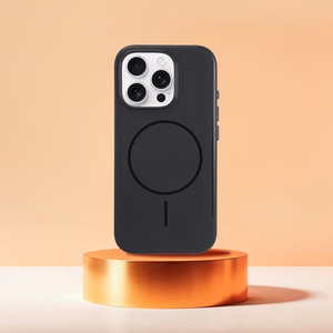 Suojakuori iPhone 16 PLUS:lle Premium Glossy Mag Cover MagSafe- ja Camera Control -painikkeen yhteensopiva musta