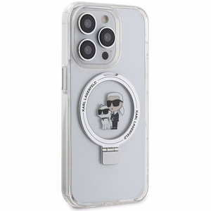Karl Lagerfeld KLHMP14LHMRSKCH iPhone 14 Pro 6.1" white/white hardcase Ring Stand Karl&Choupette MagSafe
