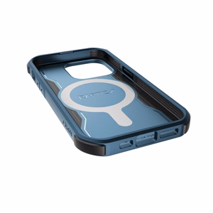 Raptic X-Doria Fort Case iPhone 14 Pro MagSafe panssaroitu sininen suojus