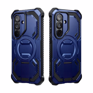 Supcase ArmorBox Mag MagSafe -suojakuori Samsung Galaxy S26:lle laivastonsininen ja musta