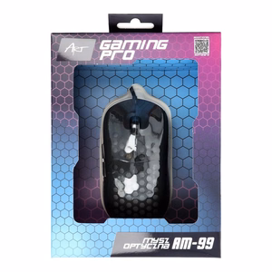 ART wire computer mouse USB A dpi with light AM-99 black