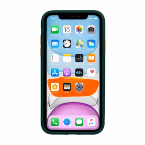 Vennus Color Button Bumper Samsung Galaxy A20S:lle vihreä