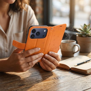MEZZO Book Suojakuori IPHONE 17 PRO kissat ruskea