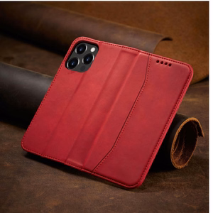Magnet Fancy Case case for iPhone 14 Plus flip cover wallet stand red