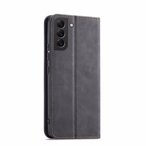 Magnet Fancy Suojakuori Samsung Galaxy S23+:lle lompakkokotelo jalustalla musta