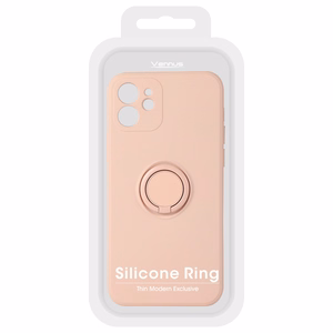 Vennus Silikoninen rengas iPhone 14 Plus:lle vaalea vaaleanpunainen