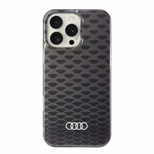 Audi IML Stitching Pattern MagSafe iPhone 16 Pro Max 6.9" Musta/Musta Kova Suojakuori AU-IMLMIP16PM-Q5/D3-BK