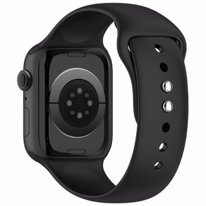 Tech-Protect silikoniranneke Apple Watch 44 / 45 / 46 / 49 mm -malleille, musta