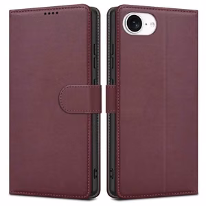 Fancy Wallet Suojakuori Apple iPhone 7 / 8 / SE 2020 / SE 2022 Burgundinpunainen