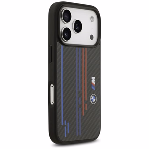 BMW M Kevlar Lines & Logo MagSafe Suojakuori iPhone 17 Prolle - musta
