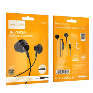 Hoco M125 nappikuulokkeet 3,5mm - musta