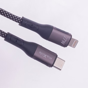 Maxlife MXUC-11 magnetic cable USB-C - Lightning 1,0 m 27W black nylon