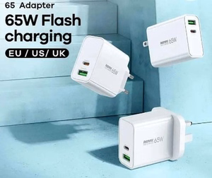 Charger Remax RP-U125 65W GaN USB-C/USB-A white