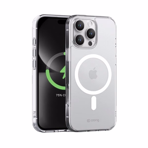 Crong Clear MAG Cover MagSafe suojakuori iPhone 16 Pro Max -laitteelle, läpinäkyvä