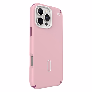 Speck Presidio2 Pro -suojakuori MagSafe- ja ClickLock-tuella iPhone 16 Pro Maxille, Wednesday Pink/Boysenberry Purple