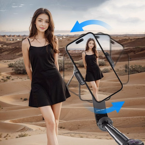 Blavec Selfie Stick Aluminium Fusion P-10 Gimbal tripod + remote control 1 metre (SSFP10G-TRB10) black
