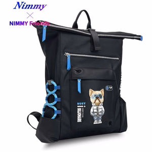 NIMMY Cool&Cute 2.0 Dog -kannettavan reppu, musta