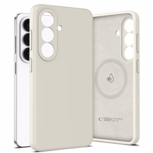 Tech-Protect Silicone MagSafe Suojakuori Samsung Galaxy S26:lle - beige