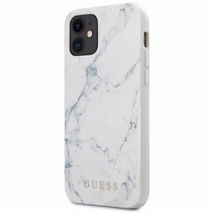 Guess Marble Suojakuori iPhone 12 mini 5.4" - Valkoinen