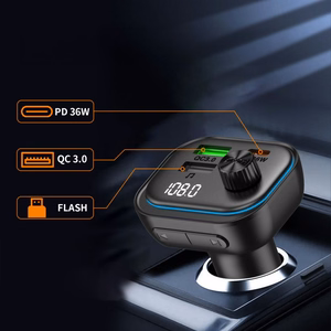 Tech-Protect CC07 3-Port PD 54W Car Charger + Bluetooth FM Transmitter - Black