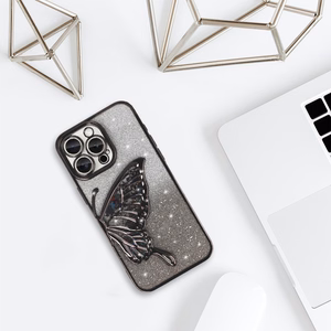 Tel Protect Butterfly Water Suojakuori iPhone 17 Pro:lle musta