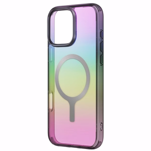 Uniq Iridescia Magclick Lataus Suojakuori iPhone 16 Pro:lle - Musta