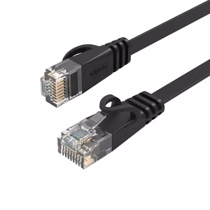 Orico PUG-C7B CAT7 10Gbps RJ45 Ethernet-verkkokaapeli internet LAN litteä 10m - musta