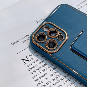 Uusi Kickstand Case tapauksessa iPhone 12 Pro jalusta musta